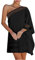 MICKURY Festliche Kleider für Damen Hochzeit,Kleider Bordeaux,hm Kleider Damen,Umstandsmode brautkleid,unterkleid für durchsichtige Kleider,Strandrock,maxikleid gelb,Brautmutterkleid(A-Schwarz,XL)