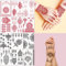 XMASIR 12 Feuilles Autocollant de Tatouages Ephemeres Mandala Tatouages Temporaires Impermeable Tattoo Tatouage pour Femme