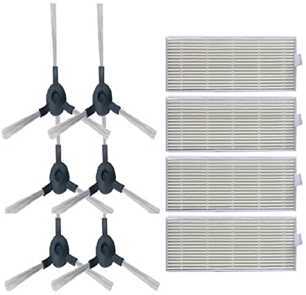 WCPAR Aspirateur brosses latérales filtres compatibles avec EZIclean One Aspirateur Robot aspirateur Accessoires pièces de Rechange