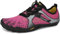 SAGUARO Barfußschuhe Damen Herren Zehenschuhe Traillaufschuhe Weich Bequem Barfussschuhe Fitnessschuhe Männer Frauen Trainingsschuhe für Joggen Laufen Wandern, Kaugummi-Rot, 39 EU