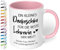 Abschiedsgeschenk für Lehrerin: Kaffee-Tasse personalisiert mit Wunschtext „Ein kleines Dankeschön für die beste LEHRERIN der Welt“ - Dankeschön Geschenke Grundschule 4, 10 Klasse (Rosa)