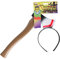 Ax Head Props - Through Head Decorative Axe - Scary Headbands Horror Photo Props Bloody Headbands for Adults Teens Kids