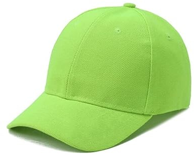 Boolavard Kids Boy Girl Berretto da Baseball Cappello in Morbido Cotone Leggero Misura Regolabile per 2-9 Anni (Verde appariscente)