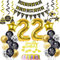 Luftballons 22. Geburtstag Deko Schwarz Gold, deko 22. Geburtstag Dekoration, Ballon 22 Geburtstag Mann deko , gold Tortendeko Geburtstag 22 Jahre Mann Geburtstagsdeko 22 Jahre Männer Frauen gold
