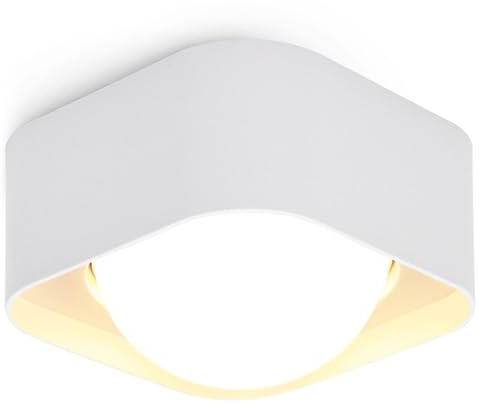 BOYIR LED Aufbaustrahler Flach Aufbauspot Weiß LED GX53 6W Aufputz 230V Aufbauleuchte Warmweiß 3000K Deckenspots 550LM Spots Deckenleuchte Ø100x63mm Deckenlampe