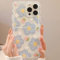 Bakicey Hülle Für iPhone 13 Handyhülle Ölgemälde Blaubeer Blüten Mode Schutzhülle Wellen Handyhülle Erdbeere Bumper Cover Kratzfeste Stoßfest Weich Silikon Case für iPhone 13