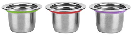 Kaffeefilter, Edelstahl-Kaffee-Pod, Tassen Wieder Verwendbare Pods, Geeignet, um Ihrer Kaffee-Routine Einen Hauch von Farbe zu Geben, 3 Teile/satz