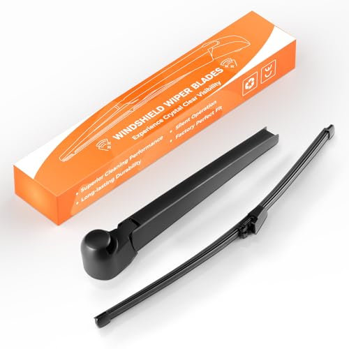 GEARMONSTER Heckwischerarm Scheibenwischer Wischblattsatz, Wischerarm Hinten Scheibenwischer Wischer Set für VW T5 Caddy 2003-2015 Ersatz Heckwischerarm
