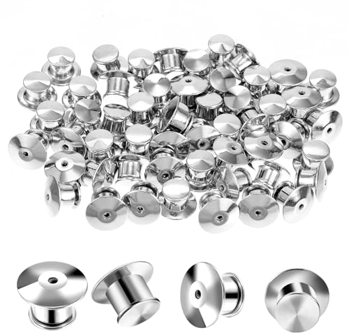 Teaaha 50 Stück Pin Sicherheitsverschluss, Pin Verschluss Verschlussstifte Pin Basteln zur Befestigung Verschluss Lock Brosche Pins von Verschlüssen, Basteln, Haken, DIY, Kunsthandwerk
