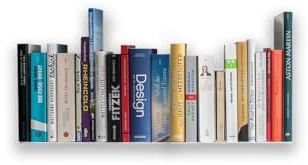 Radius Design Booksbaum Wandregal horizontal, Schweberegal, Weiss glänzend, für Wohnzimmer, Arbeitszimmer, Badezimmer, Küche, 58 cm