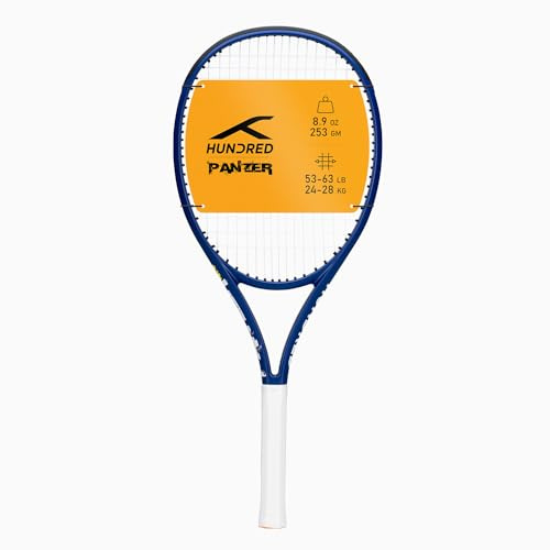 HUNDRED Panzer Strung Tennis Racket with Full Cover | 3 Points Head Heavy
