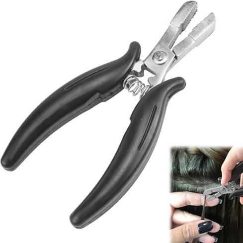 Extensions Zange Zum Entfernen Von Mikroringen Und Fusion Glue Bond - Bonding Entferner (Schwarze)