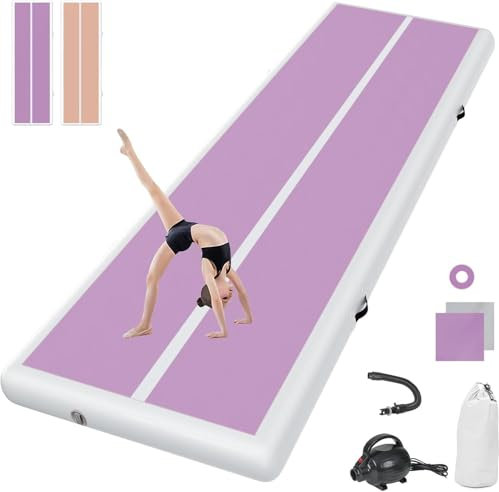 Inflatable Tumbling Gym Mat 10cm high 3 M Inflatable Air Gymnastics Mat Training Mats Gymnastics tumbling mat with Air Pump