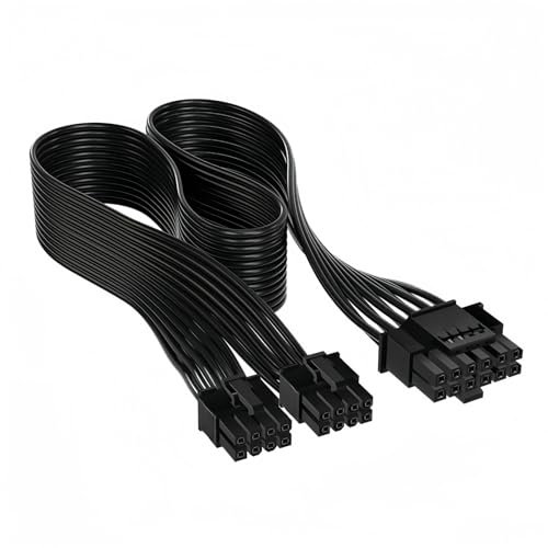 PCIe 5.0 Power Cable 12VHPWR Connector for RTX 4070 4080 4090 Compatible for Corsair PSU 8-pin interface to PCIE 5.0 GPU 12 VHPWR 16-pin interface cable (12+4)