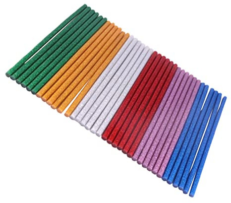 COHEALI Crafting Glue X 60 Pcs 7mm Hot Glue Sticks Glitter Hot Melt Adhesives for Glue Night Light Glue Sticks for DIY Projects