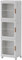 3 Tier Tall Narrow Storage Cabinet with Transparent Doors and Movable Wheels,Plastic Collapsible Storage Box,Stackable Storage Boxes with Lids and Front Opening Door for Small Space,Bathroom,Kitchen
