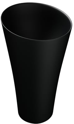Mai & Mai Standwaschbecken freistehend Waschbecken 42x42x85cm Schwarz matt | Standwaschtisch aus Mineralguss Waschtisch Waschplatz Waschsäule Colossum33