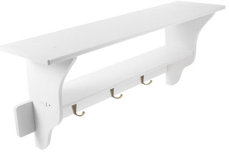 BUGUUYO Schwebende Regale Für Die An Der Montiertes Schwebendes Weißer Wanddekorhalter Moderner Stil Heimregale Zufällige Farbe