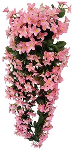 NOLITOY Künstliches Veilchen Hängendes Kunstblumen-deko Seidenblumen in Hellrosa Realistische Simulation Für Hochzeit Home Gartenstimmung Elegantes Arrangement Und Bastelprojekte