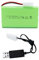 Tosiicop Batterie NiMH 9,6 V 2400 mAh – Batterie AA rechargeable pour voiture télécommandée avec prise Tamiya KET-2P et câble de charge USB pour pièce de rechange RC Car Tank Boat Batteries (9,6 V