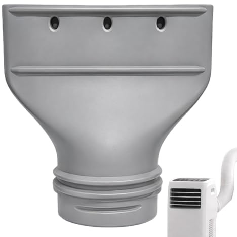 Klimaanlage Abluftschlauch Adapter Flach, Klimaanlage Abluftschlauch Fenster für 130mm/150mm Abluftschlauch Klimagerät, Zubehör für Mobile Klimaanlage, Abzug, Trockner, Auto