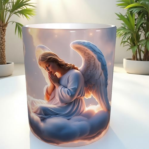 Kaffeetasse Mug Cup Tasse 330ml engel tasse schutzengel becher geschenk trost tassen mit engel spirituelle kaffeetasse trauergeschenk engelbild engelmotiv erinnerung mug angel glücksbringer