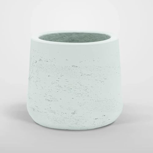 BLAINE - Maceta de Cerámica 19cm, Maceta Patt White, Macetas Decorativas Interior/Exterior, Soporte para Plantas, Complemento para Adornar Plantas Artificiales y Plantas Naturales Interior/Exterior