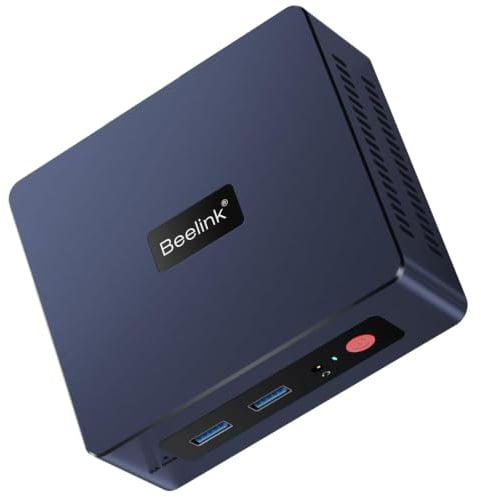 Beelink Mini PC SER3 Mini Computer con AMD Ryzen 3 3200U (2C/4T, fino a 3,5 GHz), 8GB SO-DIMM DDR4 + 256GB M.2 PCIe3.0x4 SSD, Supporto 4K HD/BT 5.0/Wi-Fi 5/1000Mbps LAN/Dual HDMI/Dual display