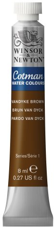 Winsor & Newton Cotman 8ml Water Colour Tube - Vandyke Brown