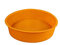 GMMH Silikonbackform Rund Durchmesser 26 cm, Silikon Form Kuchen Backform Kuchenform Brotbackform Obstbodenform (Orange)