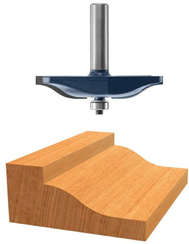 Bosch 85640M 3-3/8 In. x 9/16 In. Punta in carburo di Ogee sollevata pannello Bit