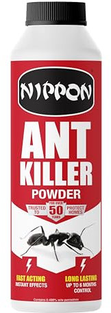 Nippon Ant Killer Powder, Up To 6 Months Control, Indoor And Outdoor Use, Fast Acting, Kills On Contact, Suitable For Cockroaches, Beetles, Earwigs, Silverfish And Woodlice - 150G