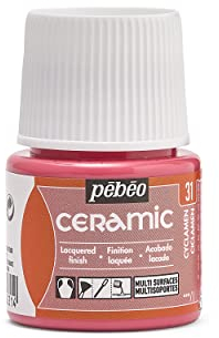 Pébéo - Céramique - Couleur opaque pour terre cuite, céramique - Bouteille de 45 ml - Cyclamin 025-031