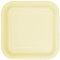 Unique 32360 7 Square Dessert Plates | Classic Ivory Color Theme | 16ct, Pack of 16 Off-white