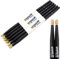 Keepdrum 5BB Black American Hickory baquetas Negro 6 pares Black acabado
