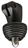 Manfrotto Stainless Steel Rubber Spiked Feet for Select Tripods (160SPK3), Black, Set of 3