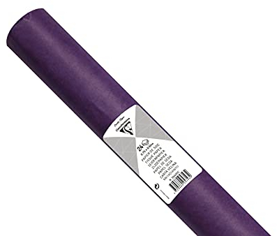 Clairefontaine 394011C Seidenpapier (Packung mit 24 Bögen, 50 x 75cm, 18 g/qm, ideal für Deko und Bastelprojekte) 1 Pack, violett