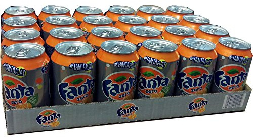 Fanta Orange Zero 24 x 330ml - zuckerfreie Orangenlimonade