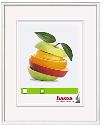 Hama Cadre photo en plastique Sevilla (taille du Cadre de 50 x 70 cm avec bordure de 13 mm x 20 mm, pour une photo de 30 x 45 cm) Blanc