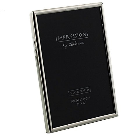 Juliana Fotorahmen, gebürstetes Metall, für Fotos bis zu 15,2 x 20,3 cm, zweifärbig, goldfarben / silberfarben