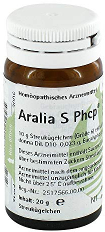 ARALIA S Phcp Globuli 20 g