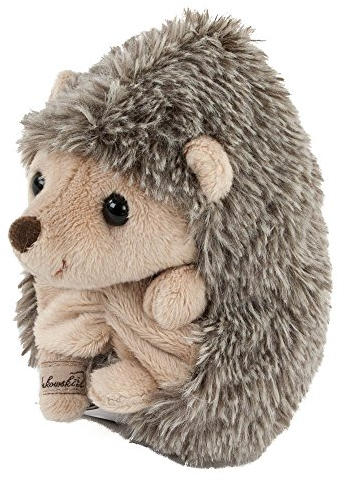 Bukowski Kuscheltier Igel Hubert, sitzend, 15 cm, grau/beige gespitzt Plüschigel Kuscheligel