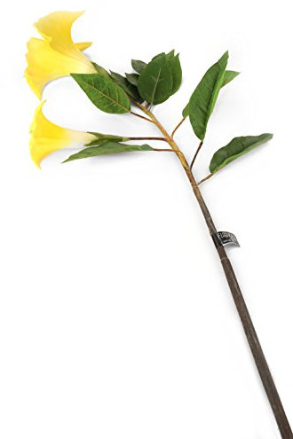 Floral Elegance F080YL - Trompeta, ángel Artificial, 108 cm, Color Amarillo