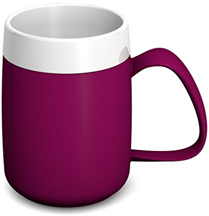 Ornamin Thermobecher 260 ml brombeer (Modell 206) / Isolierbecher, doppelwandiger Kaffeebecher Kunststoff