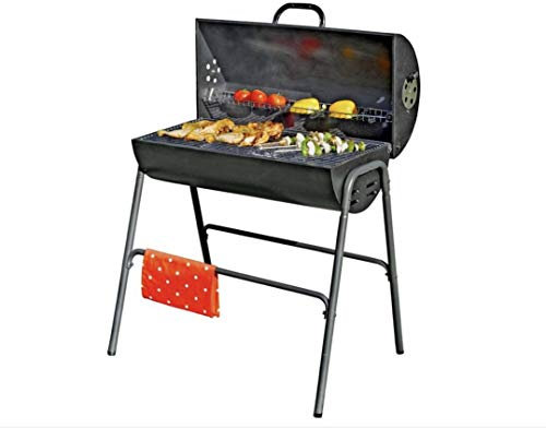 Oil Drum Charcoal BBQ with Lid.