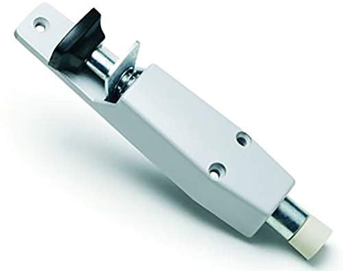 DANNERT Türfeststeller Hub 30 mm, 40 x 190 mm, Zinkdruckguss, 1 Stück, weiß,90/1 WEISS