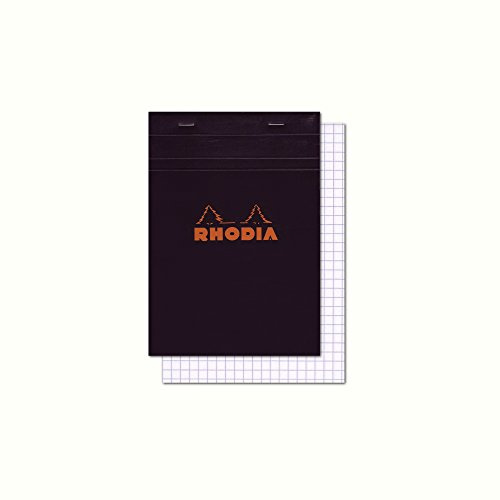 Rhodia Notepad, No14 A6+, Squared - Black