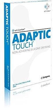 Adaptic Touch Non-Adhering Silicone Dressing, 7.6 x 5 cm
