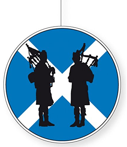 Everflag Deckenhänger Schottland mit Dudelsackspieler 28 cm