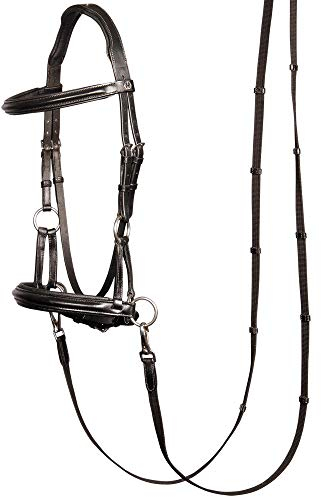 Harry's Horse Hoofdstel Bitloos Sidepull, Farbe:schwarz, Größe:cob